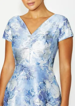 Anthea Crawford Emersyn Floral Midi Dress Powder Blue Size AU 16 for rent on The Volte - image 3