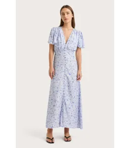 Faithfull the Brand Tae Midi Dress Blossom Blue Size XL / AU 14 for rent on The Volte - image 1