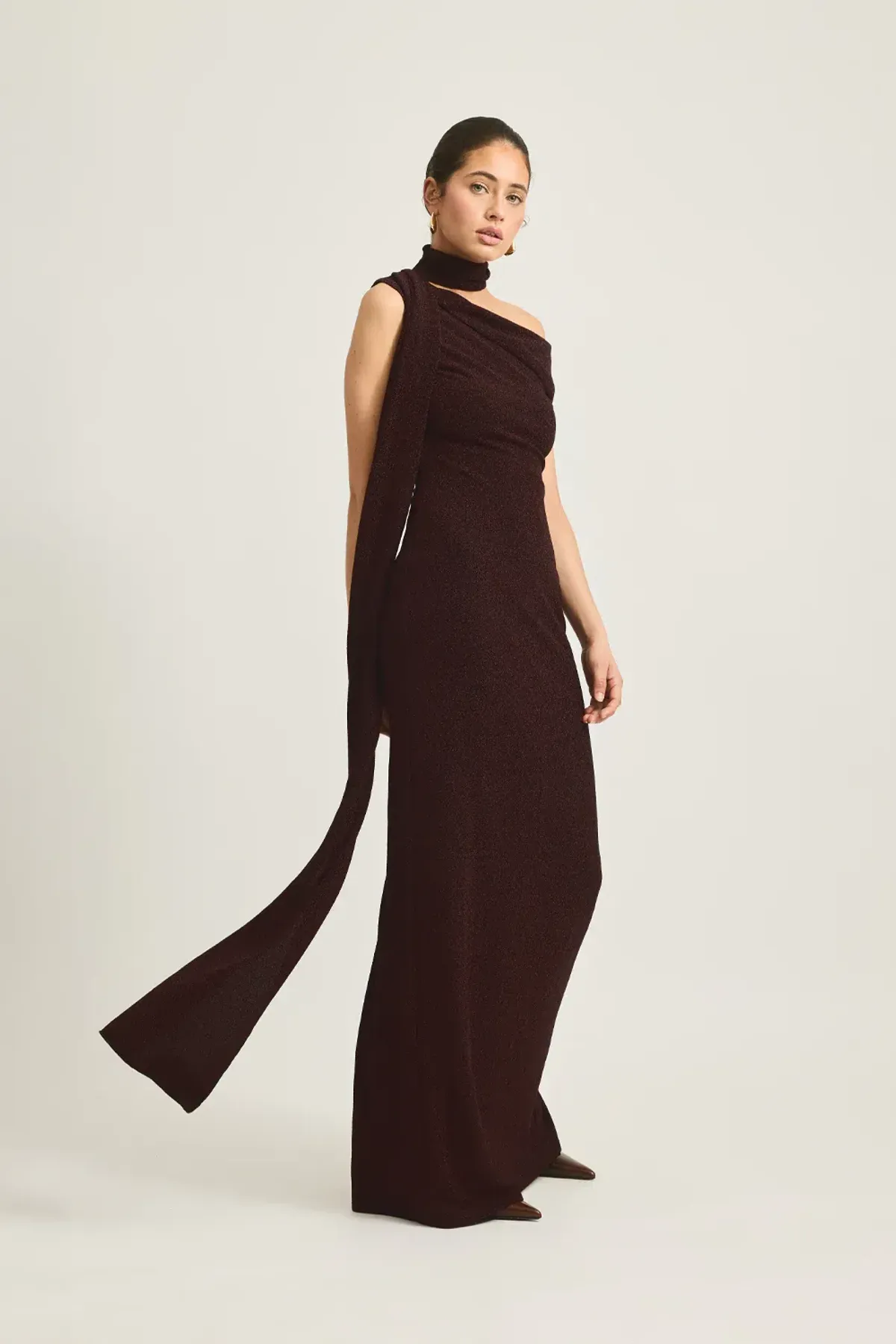 Tojha Izara Maxi Dress Brown Size AU 8 - Image 3