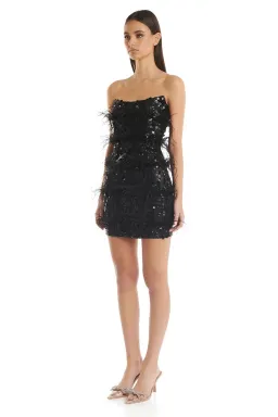 Eliya The Label Tiffany Mini Dress in Black Size AU 10 for rent on The Volte - image 2