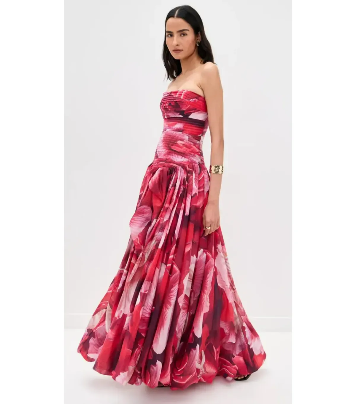 Aje Flora Maxi Gown Prismatic Floral Red Size AU 10 - Image 2