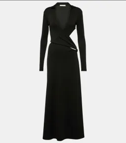 Christopher Esber Long Sleeve Maxi Dress Black Size 6 for rent on The Volte - image 1