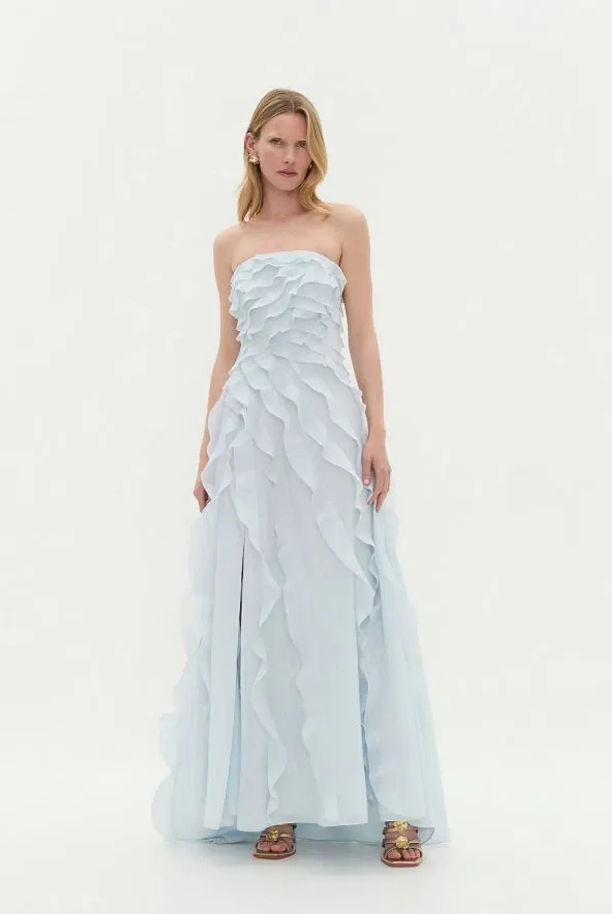 Aje Allaire Gown Maxi Dress in Pale Blue Size AU 10 - Image 1