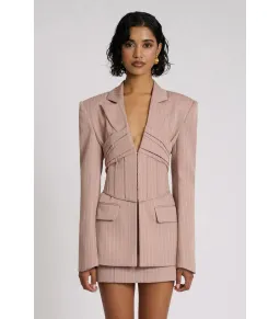 Eliya The Label Eleni Blazer Size AU 6 and Emerson Skirt Size AU 8 Pink for rent on The Volte - image 2