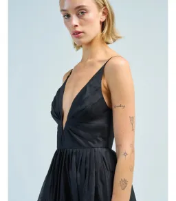 Zimmermann Hypnotic V Neck Midi Dress in Black Size 4 / AU 16 for rent on The Volte - image 2