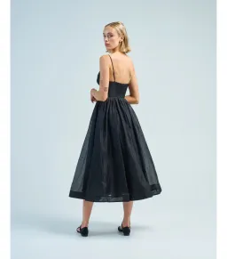 Zimmermann Hypnotic V Neck Midi Dress in Black Size 4 / AU 16 for rent on The Volte - image 3