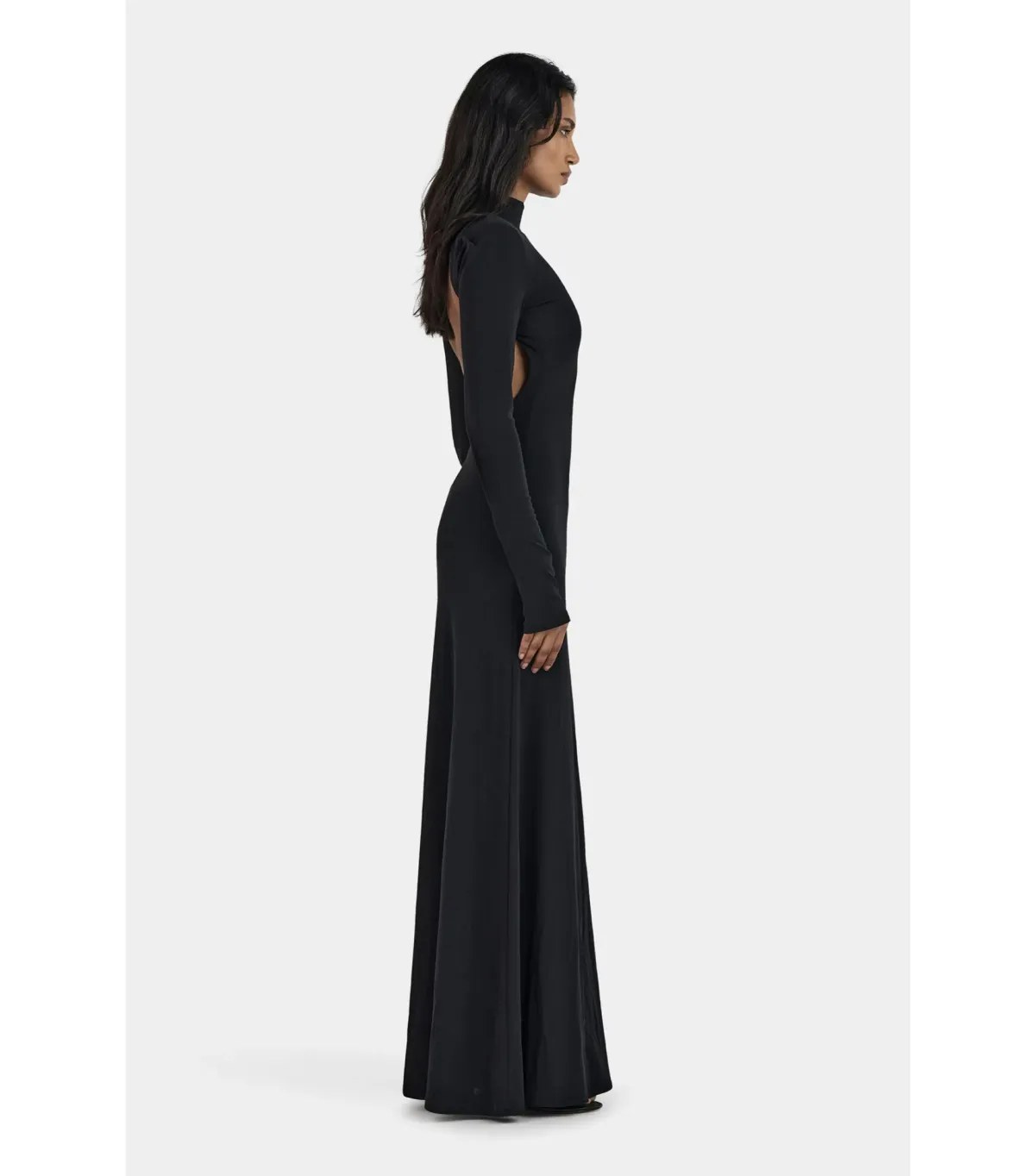 Hansen and Gretel Daphne Maxi Dress Black Size AU 10 - Image 3