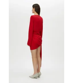 Camilla and Marc Paloma Mini Dress Scarlet Red Size AU 8 for rent on The Volte - image 4