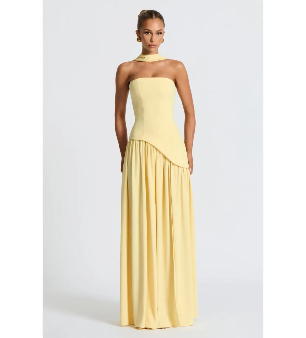 Babyboo Maliyah Maxi Dress in Lemon Yellow Size S / AU 8 - Image 2