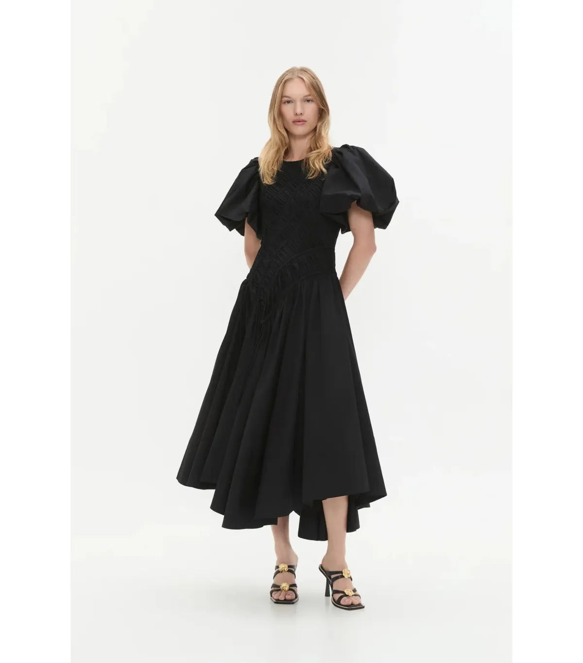 Aje Wisteria Midi Dress Black Size AU 8 - Image 2