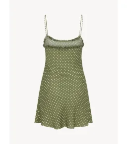 Realisation Par Eliza Mini Dress in Khaki Spot Size S / AU 8 for rent on The Volte - image 6