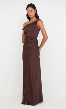 Bec and Bridge Lunetta Twist Strap Dress in Dark Chocolate Size L / AU 12 for rent on The Volte - image 3