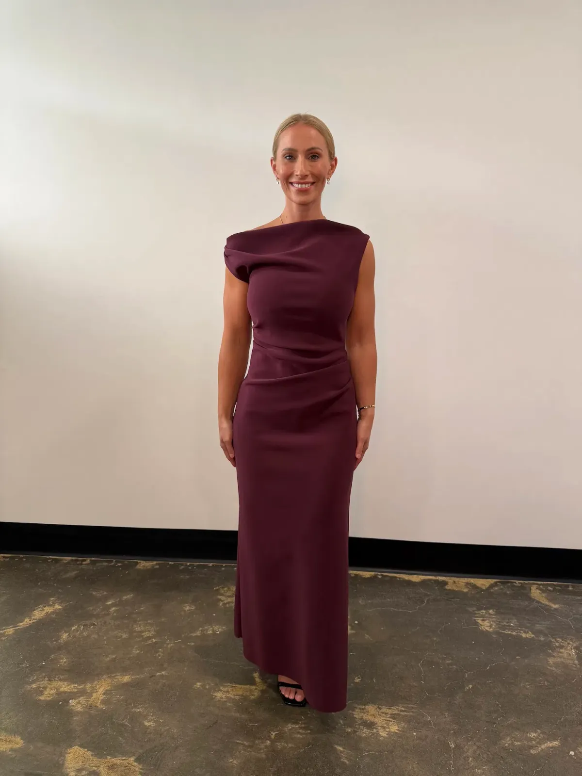 Bec & Bridge Leora Asym Maxi Dress Plum Size 10 - Image 2