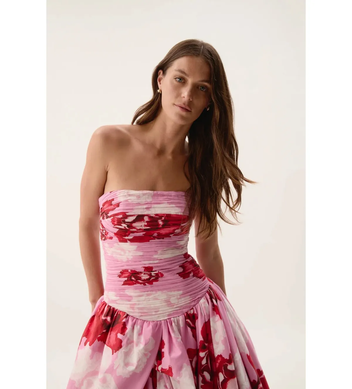 Aje Behold Maxi Dress Pink Boldly Blooming Size AU 10 - Image 2