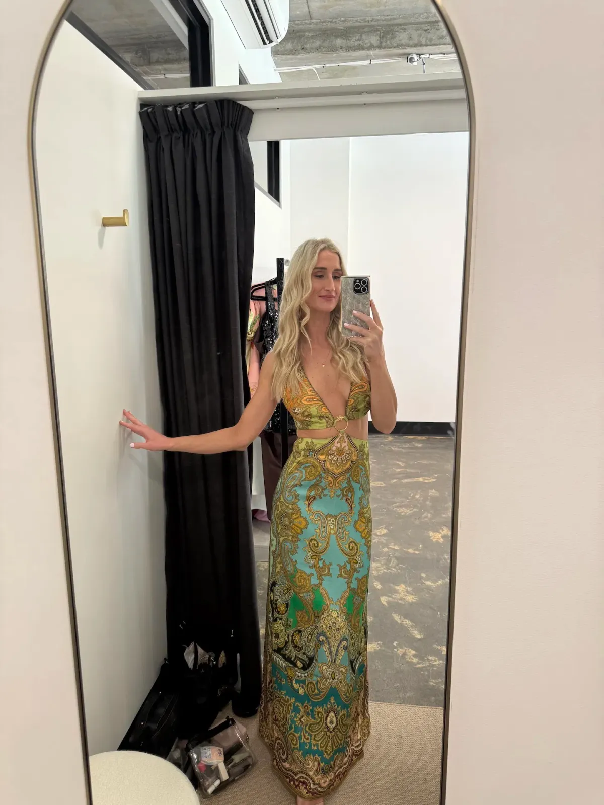 Alemais Clemenza Cut Out Midi Dress Size AU 10 - Image 3