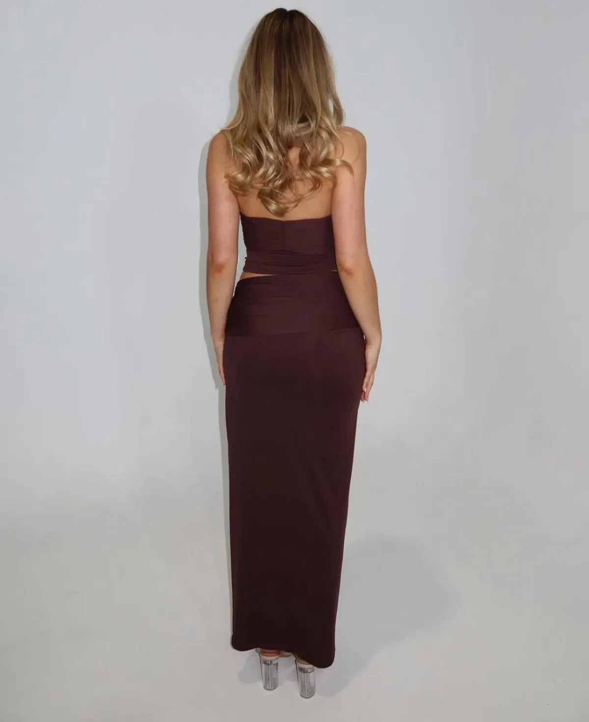 Mila Skirt & Blair Top Set Chocolate Brown Sasha Therese Size AU 6 - Image 3