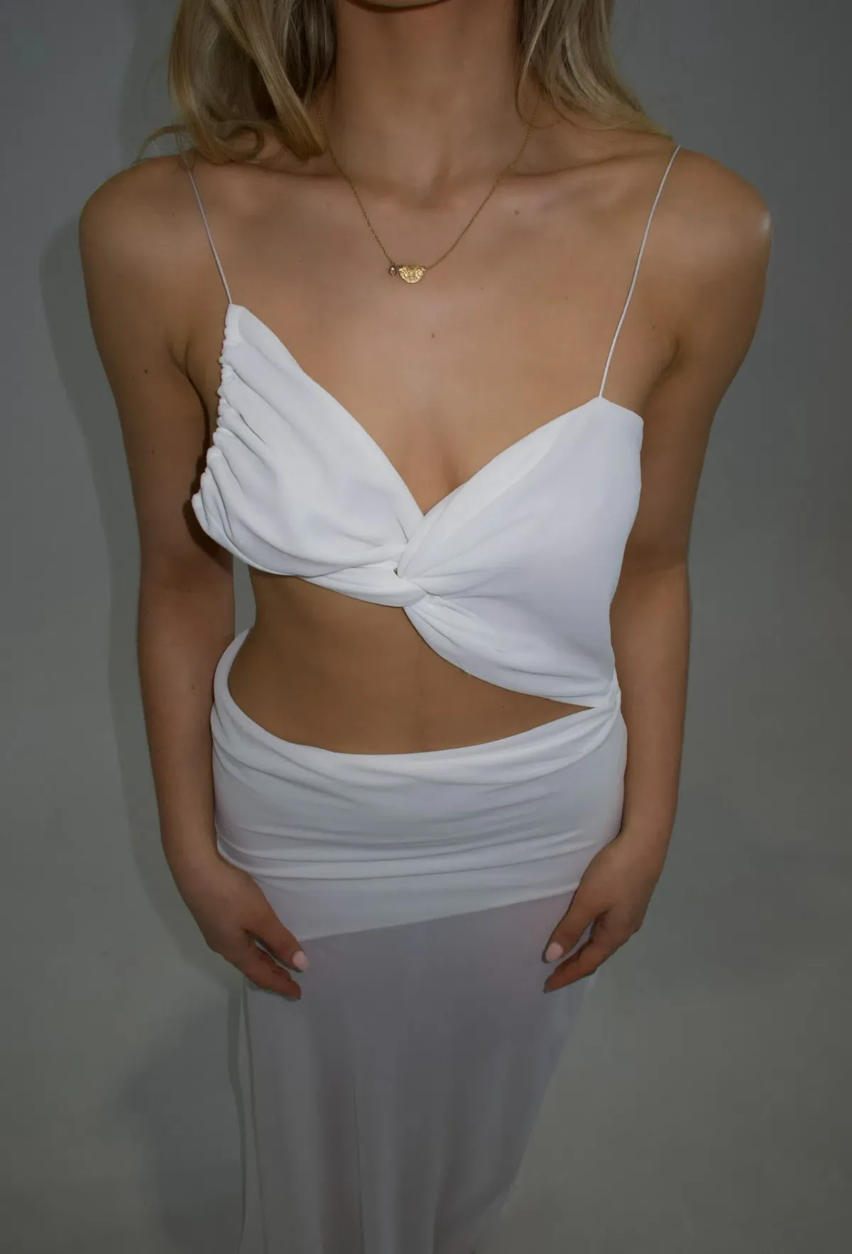 Natalie Rolt Dahlia Maxi Dress in White Size AU 6 - Image 2