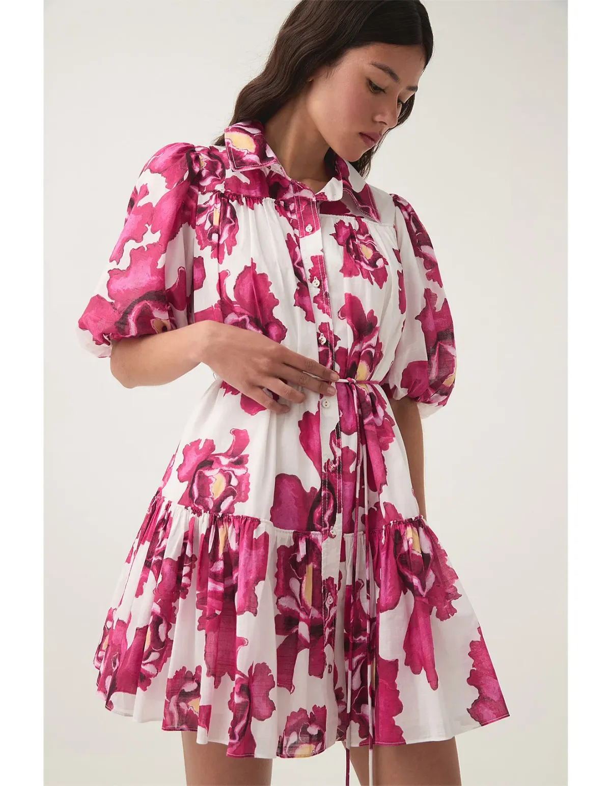 AJE ELIZA SMOCK MINI DRESS SIZE 4 - Image 2