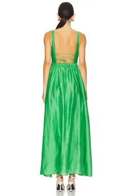 Acler Sandgate Maxi Dress Shamrock Green Size AU 12 for rent on The Volte - image 3