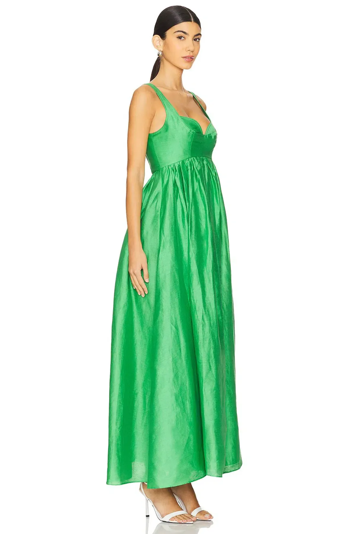 Acler Sandgate Maxi Dress Shamrock Green Size AU 12 - Image 2