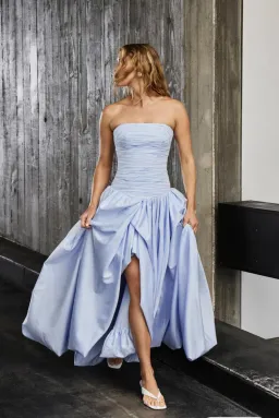 Aje Violette Bubble Hem Maxi Blue Size AU 6  for rent on The Volte - image 1