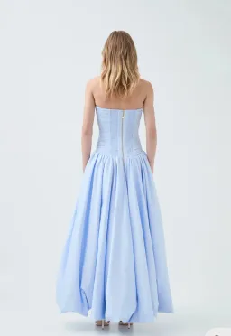 Aje Violette Bubble Hem Maxi Blue Size AU 6  for rent on The Volte - image 3