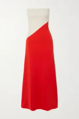 Aaizel Red and White Strapless Dress - Size 6 for rent on The Volte - image 1