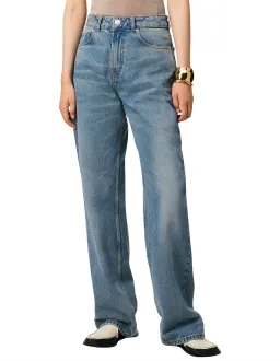 Ami Large Fit Jeans in Used Indigo Denim Size 6/XS for rent on The Volte - image 2