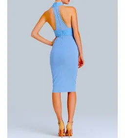 Bec & Bridge Wayfarer Midi Dress in Blue Size AU 8 for rent on The Volte - image 2
