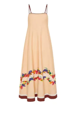 Bohemian Traders Fruity Slip Maxi Dress Peach Size 10 for rent on The Volte - image 4