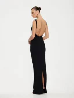Effie Kats Verona Maxi Gown in Black Size AU 6 for rent on The Volte - image 19