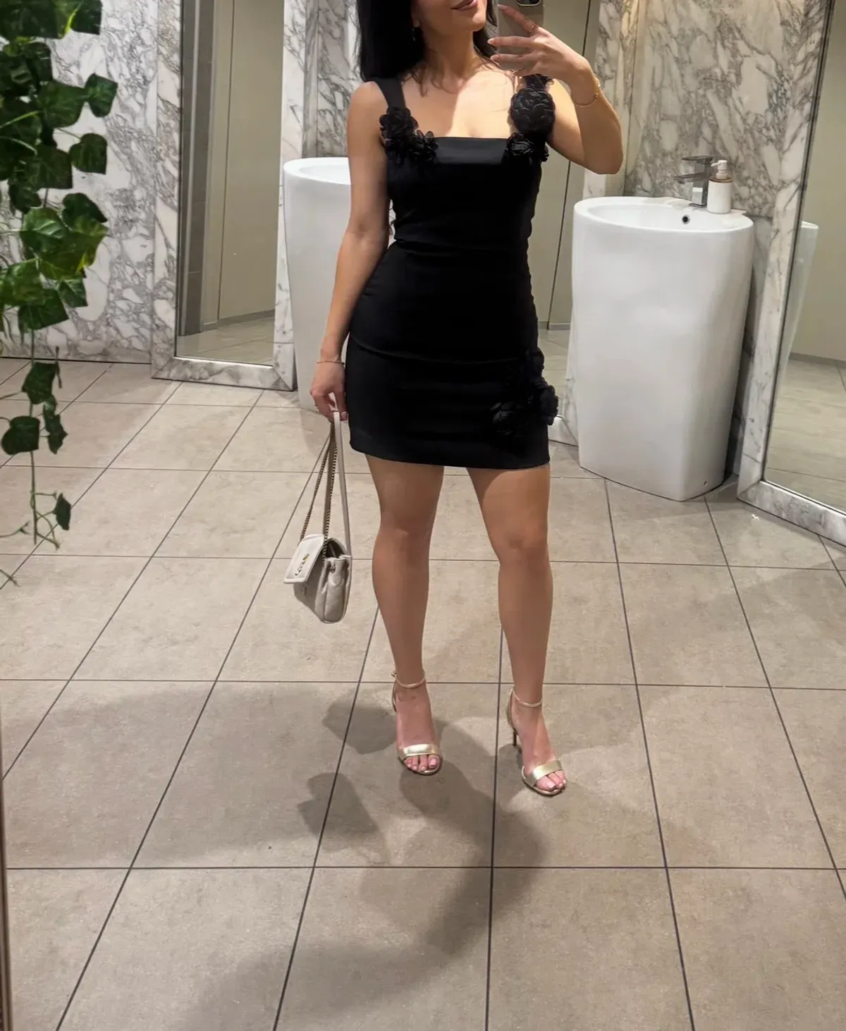 Elliatt Trompe 3D Floral Mini Dress in Black   Size XS/AU 6 - Image 8