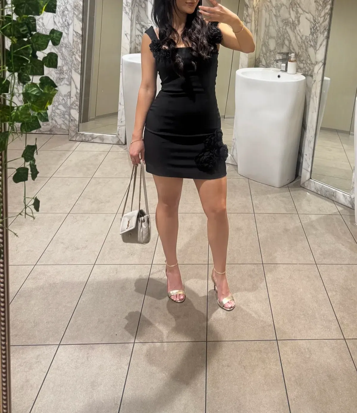 Elliatt Trompe 3D Floral Mini Dress in Black   Size XS/AU 6 - Image 9