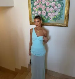 Natalie Rolt Cadence Gown Maxi in Baby Blue Size AU 8 for rent on The Volte - image 2