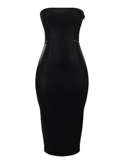 Mistress Rocks Lace Up Back Midi Dress Size 10/S for rent on The Volte - image 3