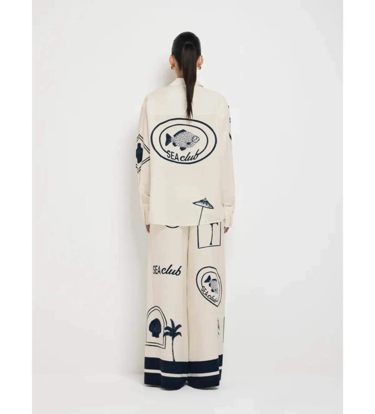 Sheike Sea Club Set Shirt & Pants Set Print Size AU 10 - Image 2