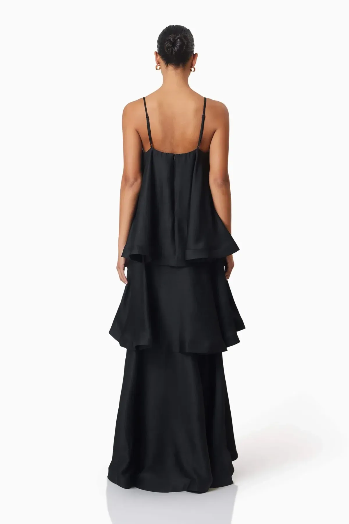 Elliatt Tilly Tiered Maxi Dress Black Size 8 - Image 4