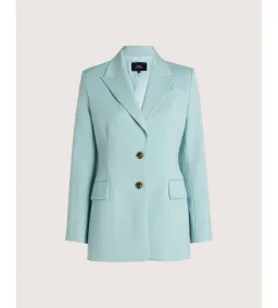Saba Suki Classic Wool Blazer Seafoam Size 12 for rent on The Volte - image 4
