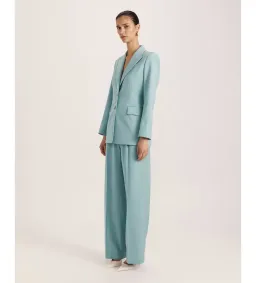 Saba Suki Classic Wool Blazer Seafoam Size 12 for rent on The Volte - image 2