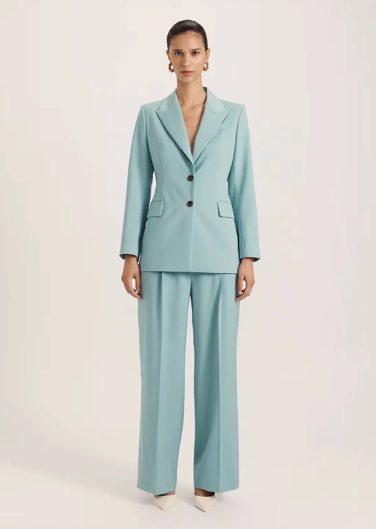 Saba Suki Classic Wide Leg Pant Mint Size 12 - Image 1