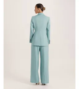 Saba Suki Classic Wool Blazer in Seafoam Size AU 12   for rent on The Volte - image 5