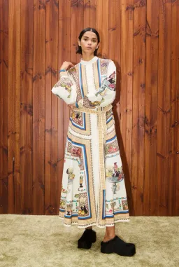 Alemais Mercado Shirt Dress in Print Size AU12 fits 14 too for rent on The Volte - image 1