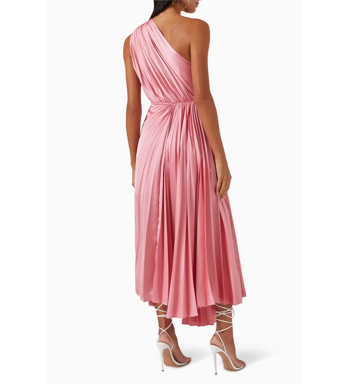 Acler Illoura Midi Dress Tulip Pink Size AU 8 - Image 4