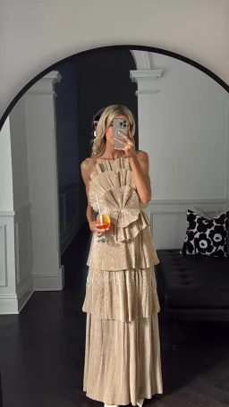 Aje Kyra Gown Gold Size AU 6 for rent on The Volte - image 6