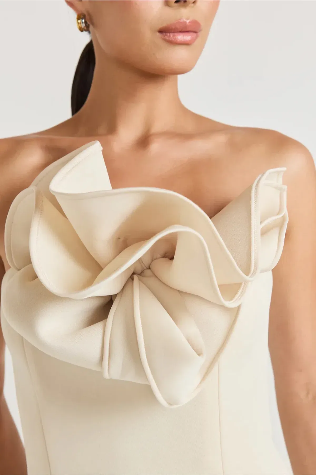 Tojha Fleur Dress Maxi Champagne Beige Size AU 8 - Image 2