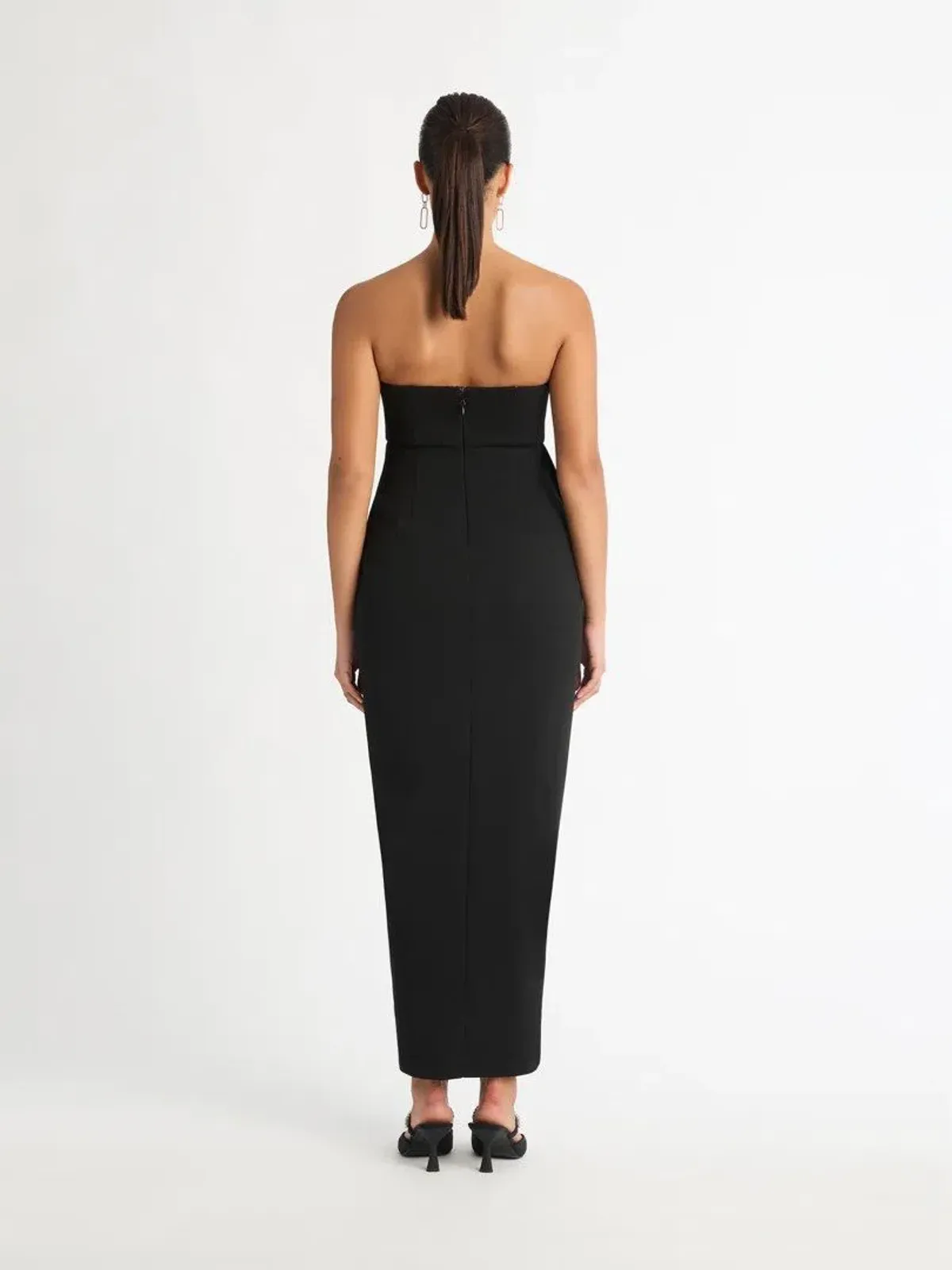 Sheike Origami Maxi Dress in Black Size 8 - Image 2