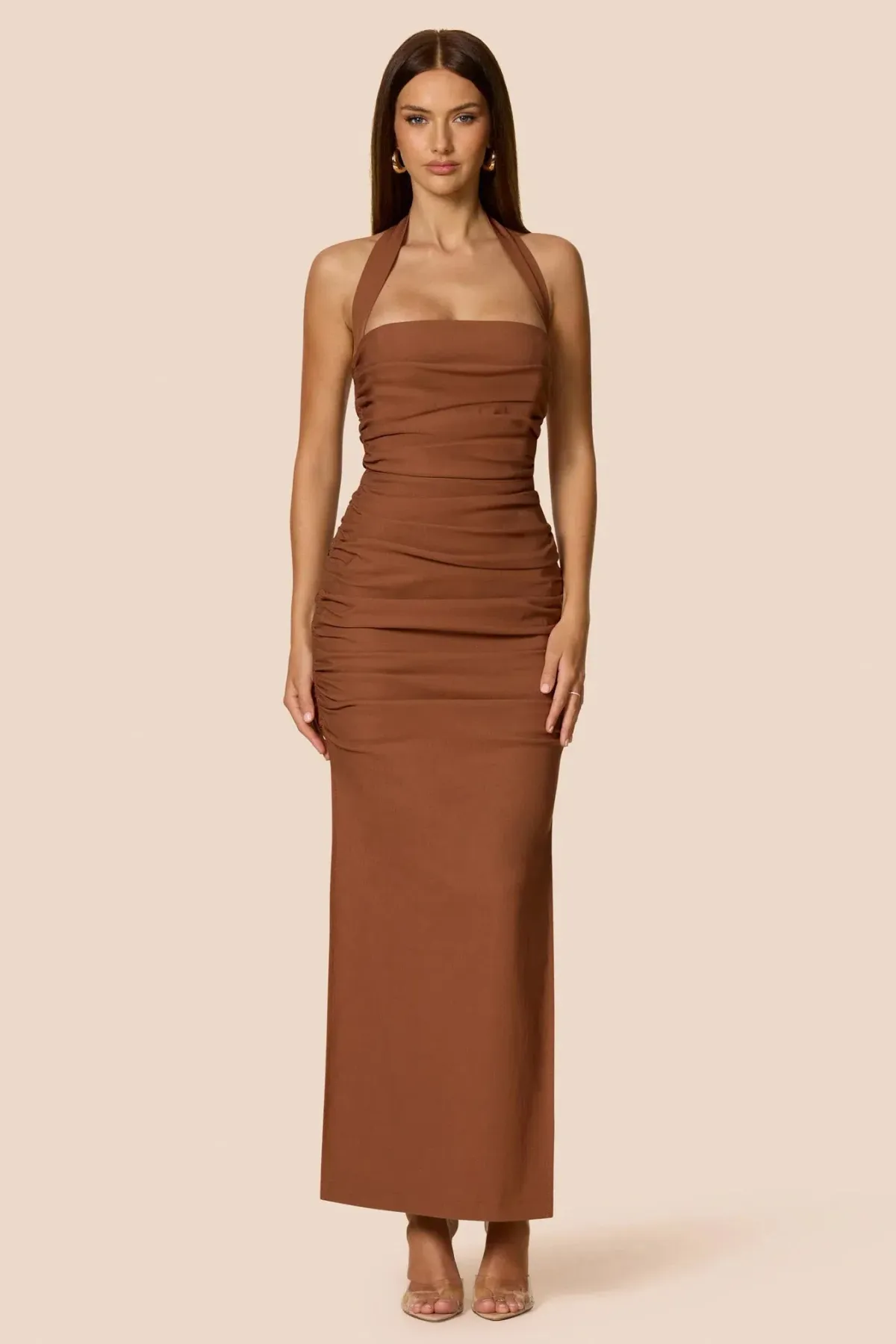 Love Nookie Zenya Maxi Dress in Caramel Size S / AU8 - Image 1
