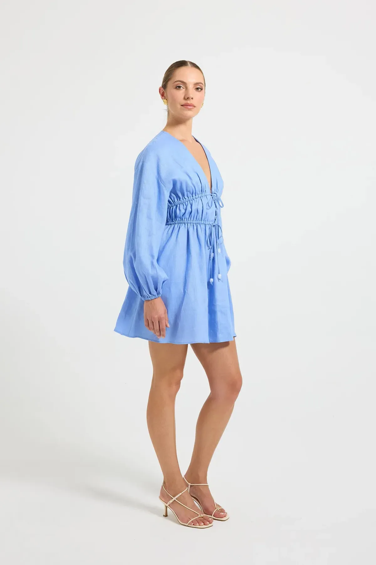 Pasduchas Vera Mini Dress Blue  Size 12 - Image 2