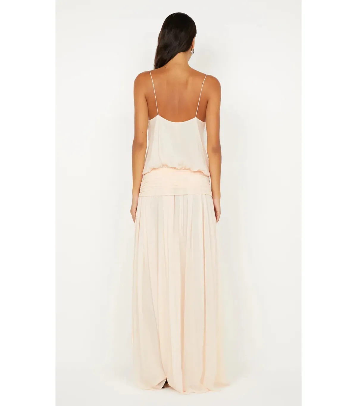 Bec & Bridge Camille Blouson Maxi Dress Peach Size 12 - Image 5