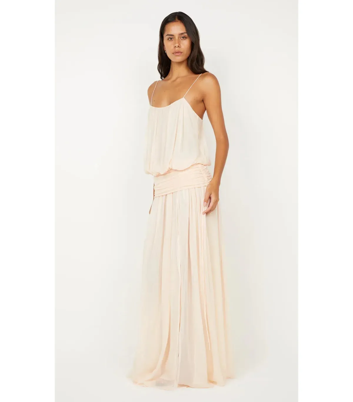 Bec & Bridge Camille Blouson Maxi Dress Peach Size 12 - Image 2